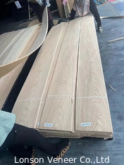 0.4mm Panel Putih Oak Kayu Veneer Kelas AAA baik dalam stok Crown Cut