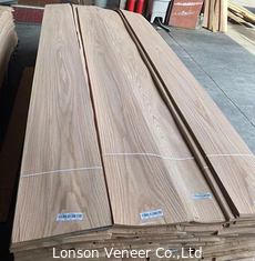 Crown Cut Red Oak Veneer Panel 0.5mm Kayu Veneer AA Kelas Pintu Furnitur