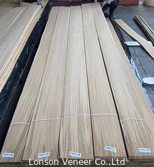 Kabinet Interior Rustik Oak Putih 0.5mm Wood Veneer A Grade Densitas Menengah