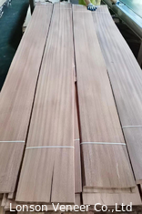 1MM sapele Kayu Veneer Sapelli Flat Cut Panel AA Kelas Furnitur Pintu