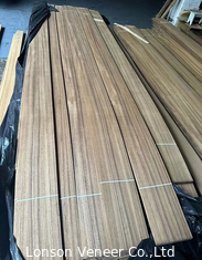 0.40MM Quarter Cut Burma Teak Wood Veneer Untuk Meubel Papan Mewah