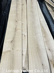 1.0mm Knotty crown cut White Oak Wood Veneer Untuk furnitur gaya pedesaan