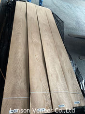 Lonson White Oak Wood Veneer Crown Cut 120mm Lebar Penggunaan Lantai OEM