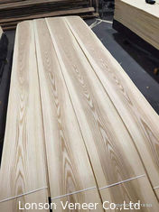 OEM White Ash Wood Veneer Crown Cut 0.45mm Tebal 120mm Panjang