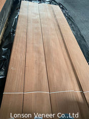0.45MM Furniture Sapele Veneer Kayu Sapelli Flat Cut Panel C Grade