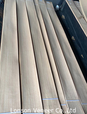 Lurus Grain Cut White Oak Wood Veneer 0.45mm Panel A Grade Untuk Furnitur