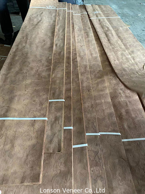 0.45mm African Bubinga Pomelle A Grade Untuk Furnitur Dekorasi Interior
