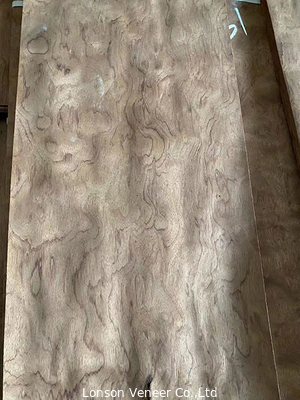 0.45mm African Bubinga Pomelle A Grade Untuk Furnitur Dekorasi Interior