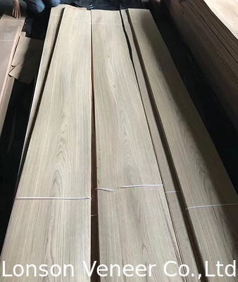 OEM Red Oak Wood Veneer, Furnitur, Pintu Panel Flake Ringan Kelas AAA