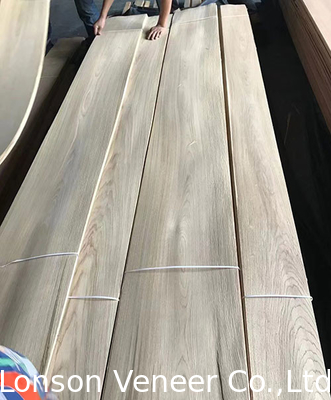 OEM Red Oak Wood Veneer, Furnitur, Pintu Panel Flake Ringan Kelas AAA
