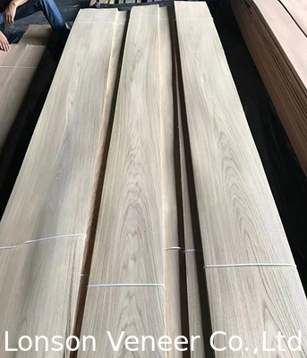 OEM Red Oak Wood Veneer, Furnitur, Pintu Panel Flake Ringan Kelas AAA