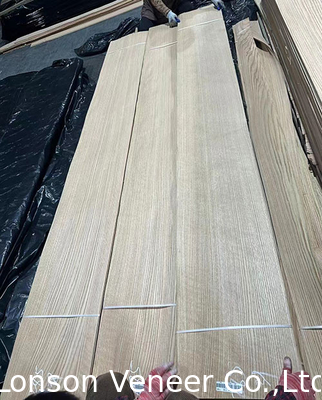 OEM Red Oak Wood Veneer, Furniture, Door Panel AAA Grade Lebar 41cm