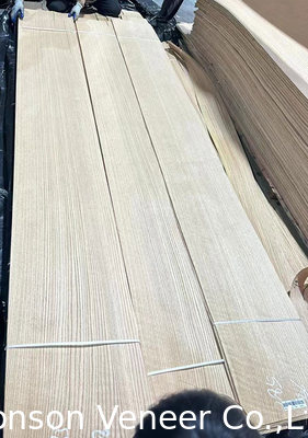 OEM Red Oak Wood Veneer, Furniture, Door Panel AAA Grade Lebar 41cm