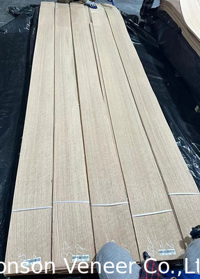 Kuartal Potong American Red Oak Veneer Panel Kelas AAA ketebalan pintu 0.50
