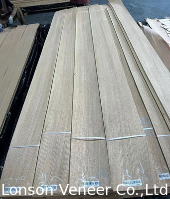 Kuartal Potong American Red Oak Veneer Panel Kelas AAA ketebalan pintu 0.50