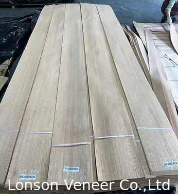 Kuartal Potong American Red Oak Veneer Panel Kelas AAA ketebalan pintu 0.50