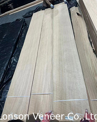 Perempat Potong American Red Oak Veneer Panel Barang Kelas AAA dalam stok 120.000/SQM