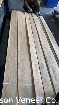 Ketebalan 0,55 mm Rough Sawn Panel Veneer Oak Putih Eropa Kelas A / B