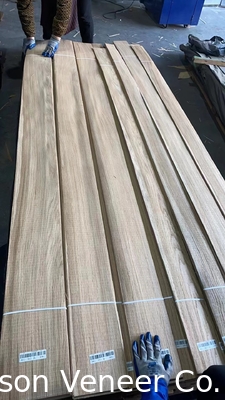 Ketebalan 0,55 mm Rough Sawn Panel Veneer Oak Putih Eropa Kelas A / B