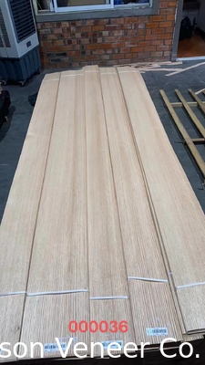 Red Oak Wood Veneer Quercus 0.5mm panel Kelas AA dalam stok 100.000 M2