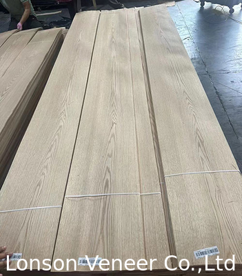 Red Oak Wood Veneer, Panel AAA Grade Ketebalan 0.5mm, Gunakan furnitur pintu