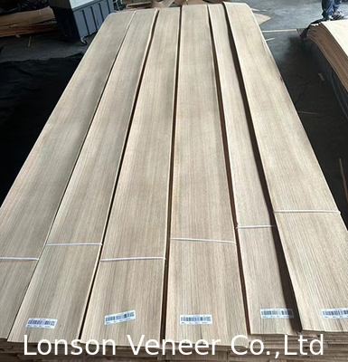 American White Oak Wood Veneer, ketebalan 0,50mm, 100.000m2 dari persediaan