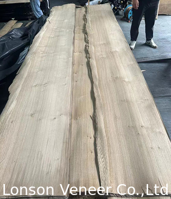1.2mm Eropa Putih Oak Veneer Panel Knoty Grade Harga super terjangkau