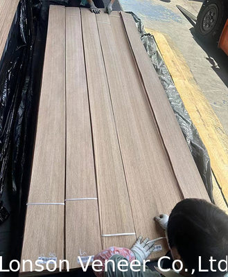 High Quality Red Oak Wood Veneer, Panel AAAGrade, Ketebalan 0,5mm,