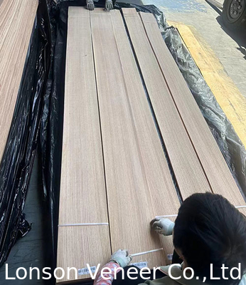 High Quality Red Oak Wood Veneer, Panel AAAGrade, Ketebalan 0,5mm,