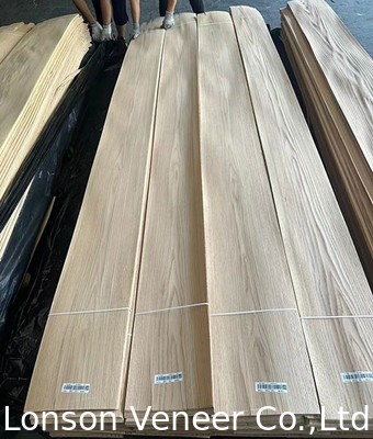 Ketebalan 0.5mm Red Oak furnitur veneer Panel AAA 250.000 SQM stok