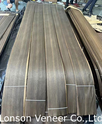 0.5mm Separuh Potongan Asap Kayu Oak Eropa Veneer 250cm Panjang Untuk Furnitur