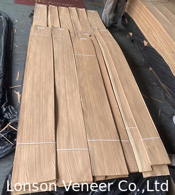 0.45 mm White Oak Wood Veneer For Door Grade AA panjangnya 120-220cm