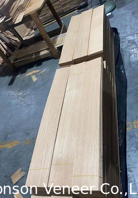 Eropa Lantai Kayu Oak Putih Veneer AB Kelas warna terang 1.2 Ketebalan