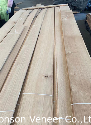 0.42 - 2,0mm serpihan White Oak Wood Veneer Untuk furnitur gaya retro