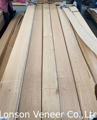 0.42 - 2,0mm serpihan White Oak Wood Veneer Untuk furnitur gaya retro