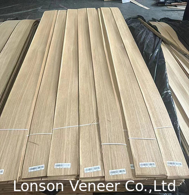 0.50mm White Oak Wood Veneer American Quarter Cut Panel Kelas Aaa