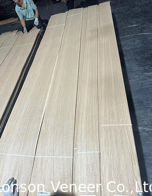 Lonson White Oak Wood Veneer Crown Cut Panel Grade A Ketebalan 2 mm