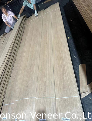Lonson White Oak Wood Veneer Crown Cut Panel Grade A Ketebalan 2 mm
