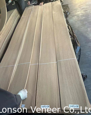 Batu Ek Eropa AA Kelas Kayu Alam Lapisan Ketebalan 0,5mm ≥ 245cm Panjang