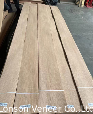 Separuh lurus Red Oak panel veneer alami ketebalan 0,5mm AAAGrade