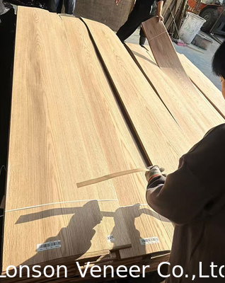 Benih gunung American Red Oak Veneer Panel AA Grade Ketebalan 0,5mm