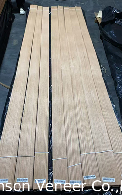 Panel Oak Merah Alam Veneer ketebalan 0,5mm AA+ Grade Selalu dalam stok